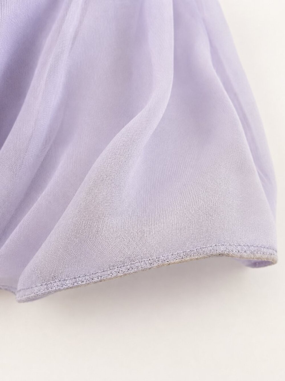 Azazie Sz 6 Lavender Chiffon Bridesmaid Maxi Dress Ruffle Gown - Picture 3 of 9